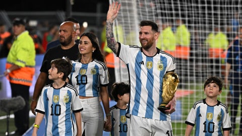 Lionel Messi junto a su familia | Foto AFP News