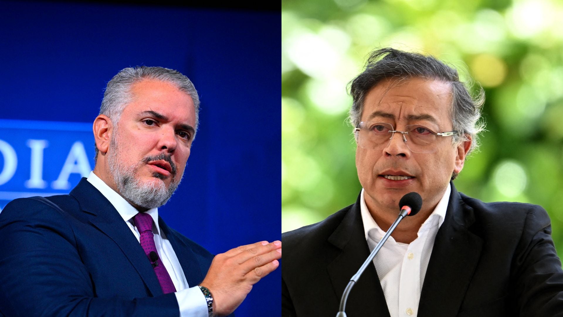 Iván Duque - Gustavo Petro (AFP)