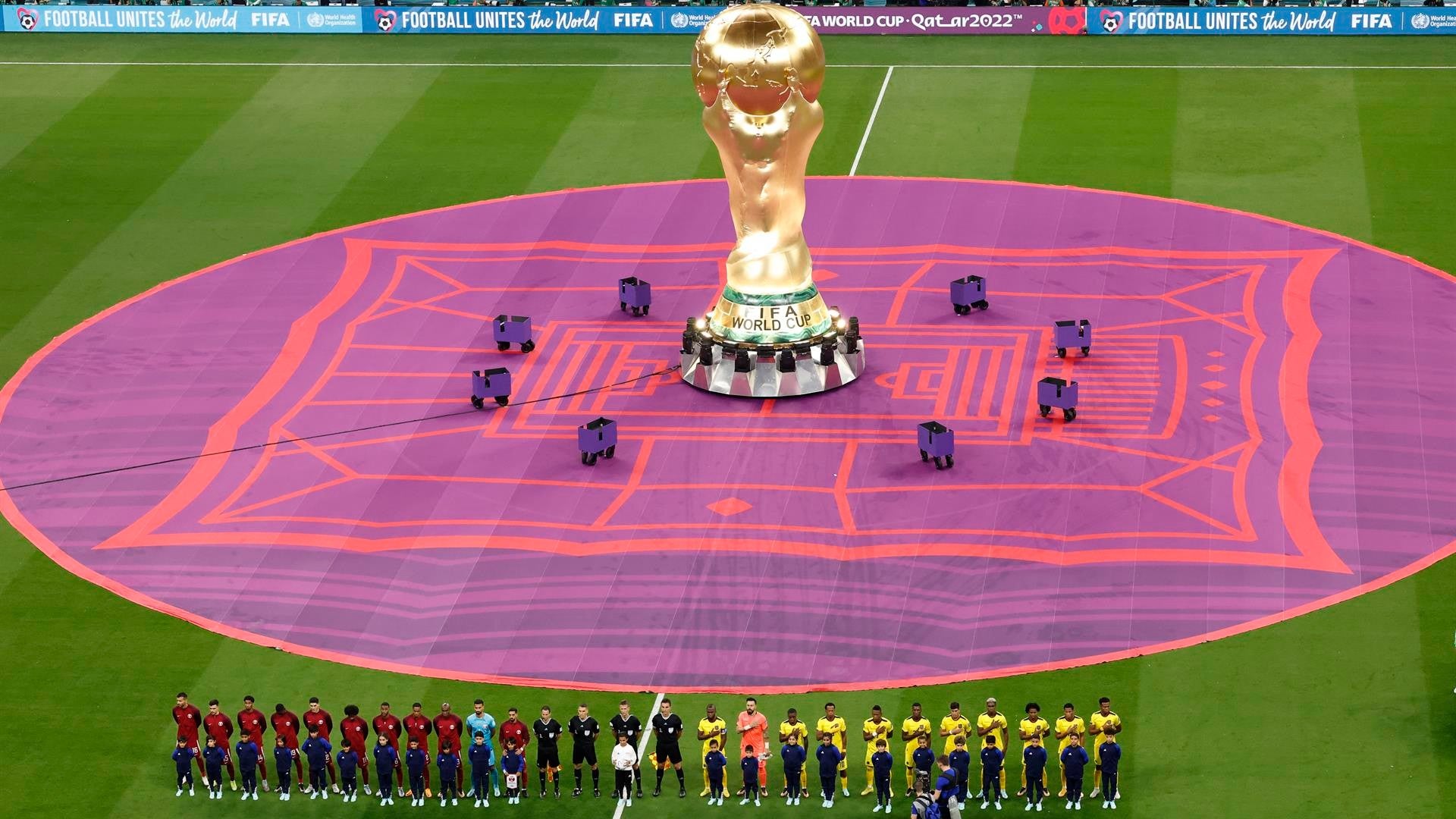 Partido inaugural entre Qatar y Ecuador en el Mundial Qatar 2022 - Foto: EFE