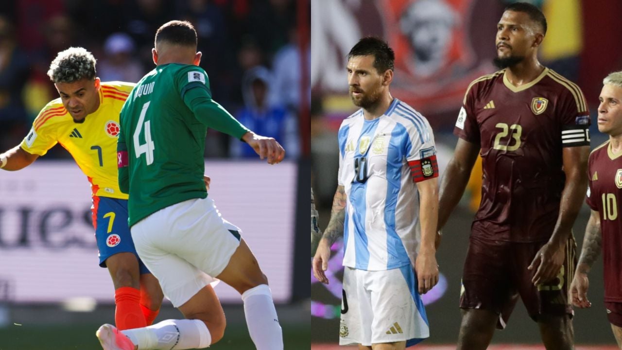 Futbolistas de las selecciones de Colombia, Bolivia, Argentina y Venezuela - Fotos: EFE