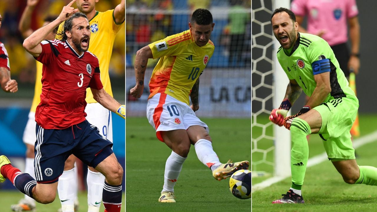 Mario Alberto Yepes/ James Rodríguez/ David Ospina - Fotos AFP