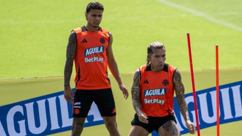 Richard Ríos y Dayro Moreno | Foto: AFP