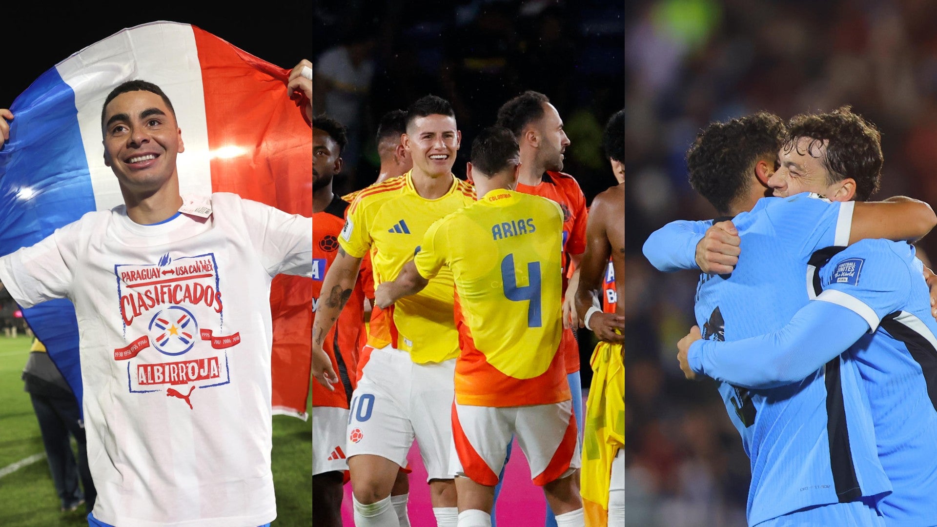 Festejos tras la jornada 17 de las Eliminatorias al Mundial de 2026 - Fotos: EFE