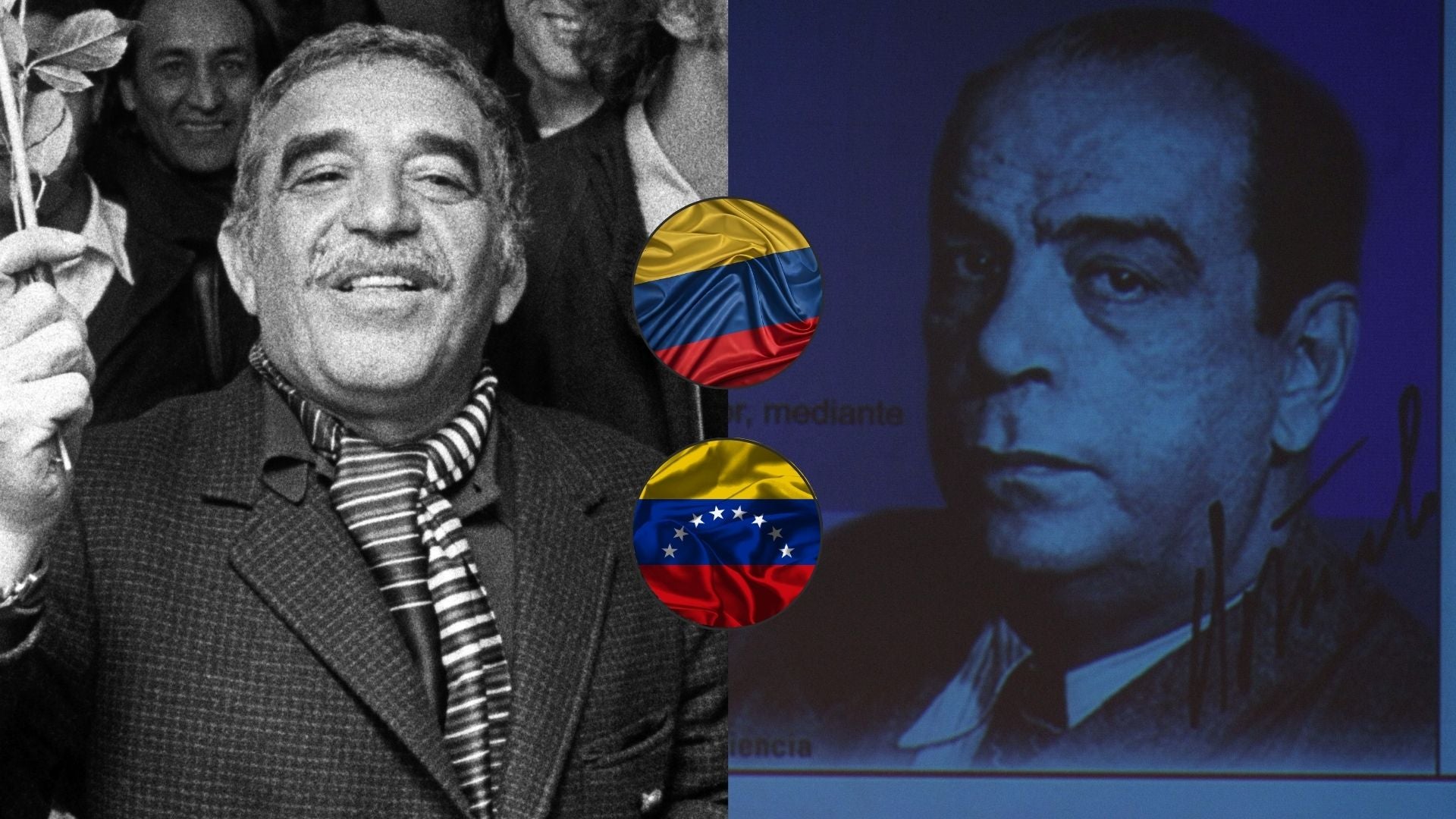 Gabriel García Márquez y Rómulo Gallegos | Foto EFE/AFP