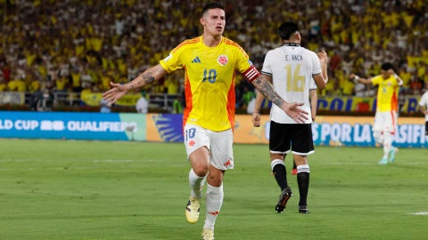 Los récords de James con la selección en las Eliminatorias - Foto: EFE