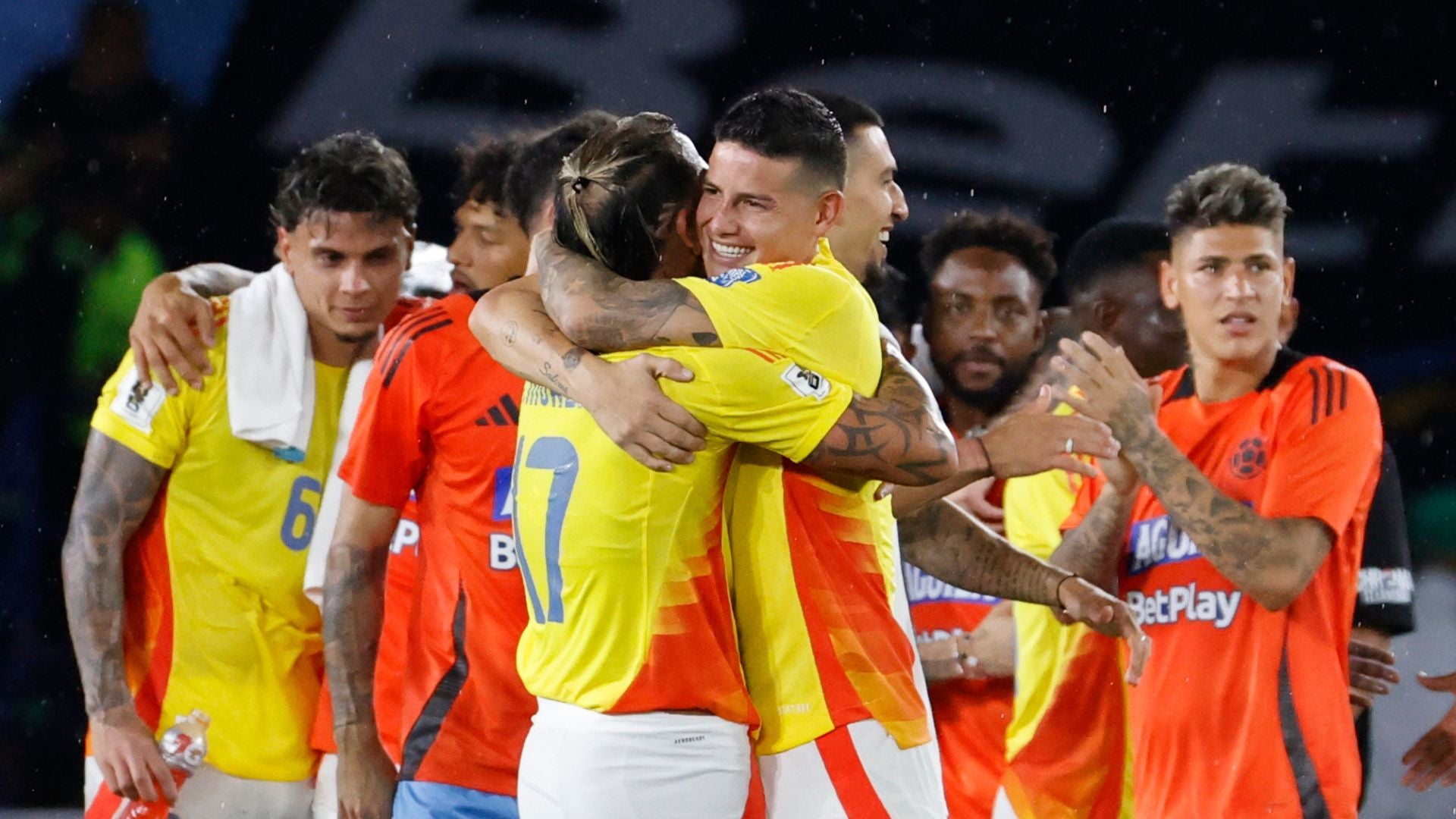 Selección Colombia celebrando clasificación al Mundial - Foto EFE Selección Colombia celebrando clasificación al Mundial - Foto EFE