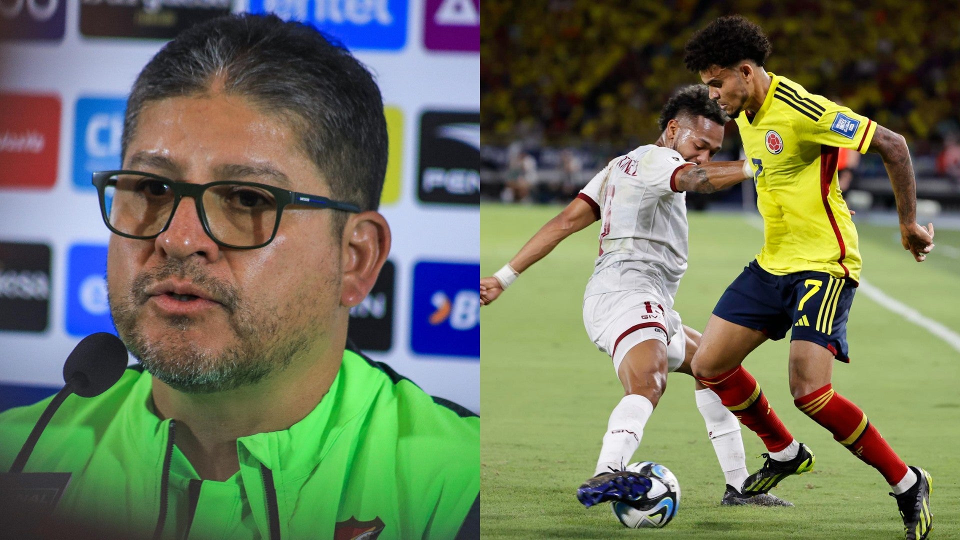 Óscar Villegas, entrenador de Bolivia, y juego de Eliminatorias entre Colombia y Venezuela - Fotos: EFE