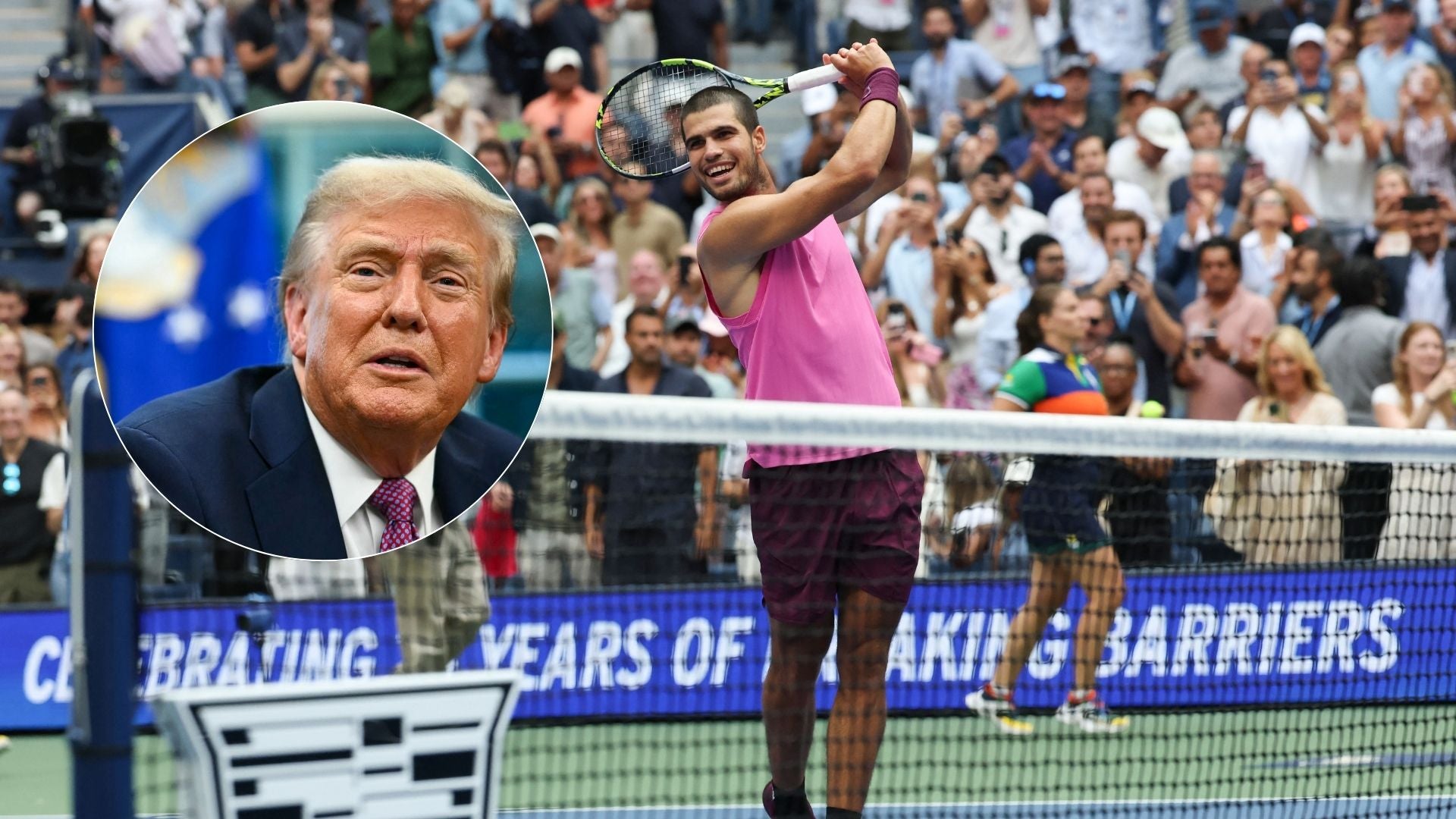 Carlos Alcaraz/ Donald Trump - Fotos AFP