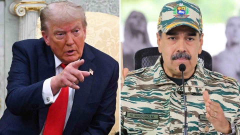 Donald Trump y Nicolás Maduro - EFE