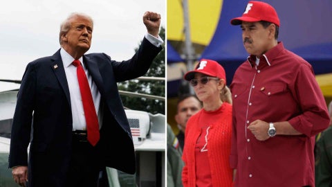 Donald Trump y Nicolás Maduro - EFE