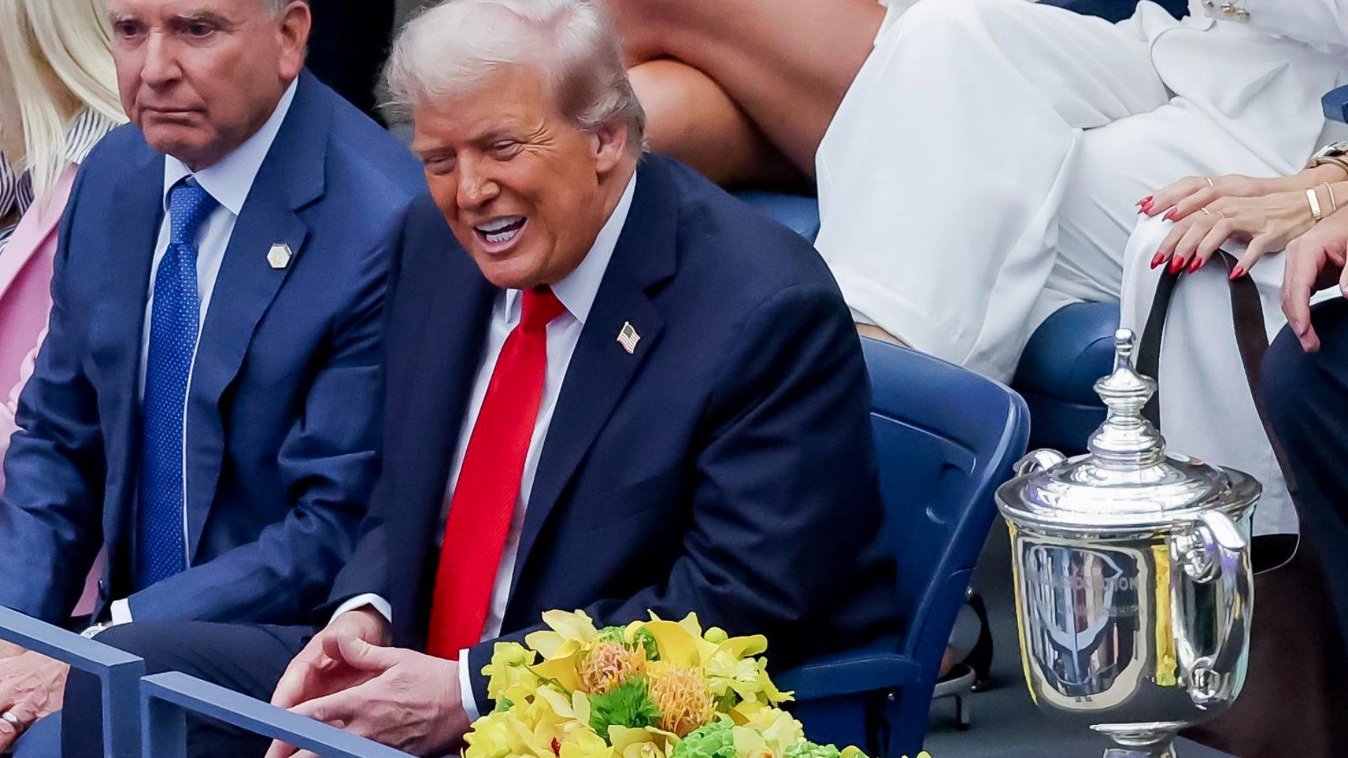 Donald Trump en la final del US Open / FOTO: EFE