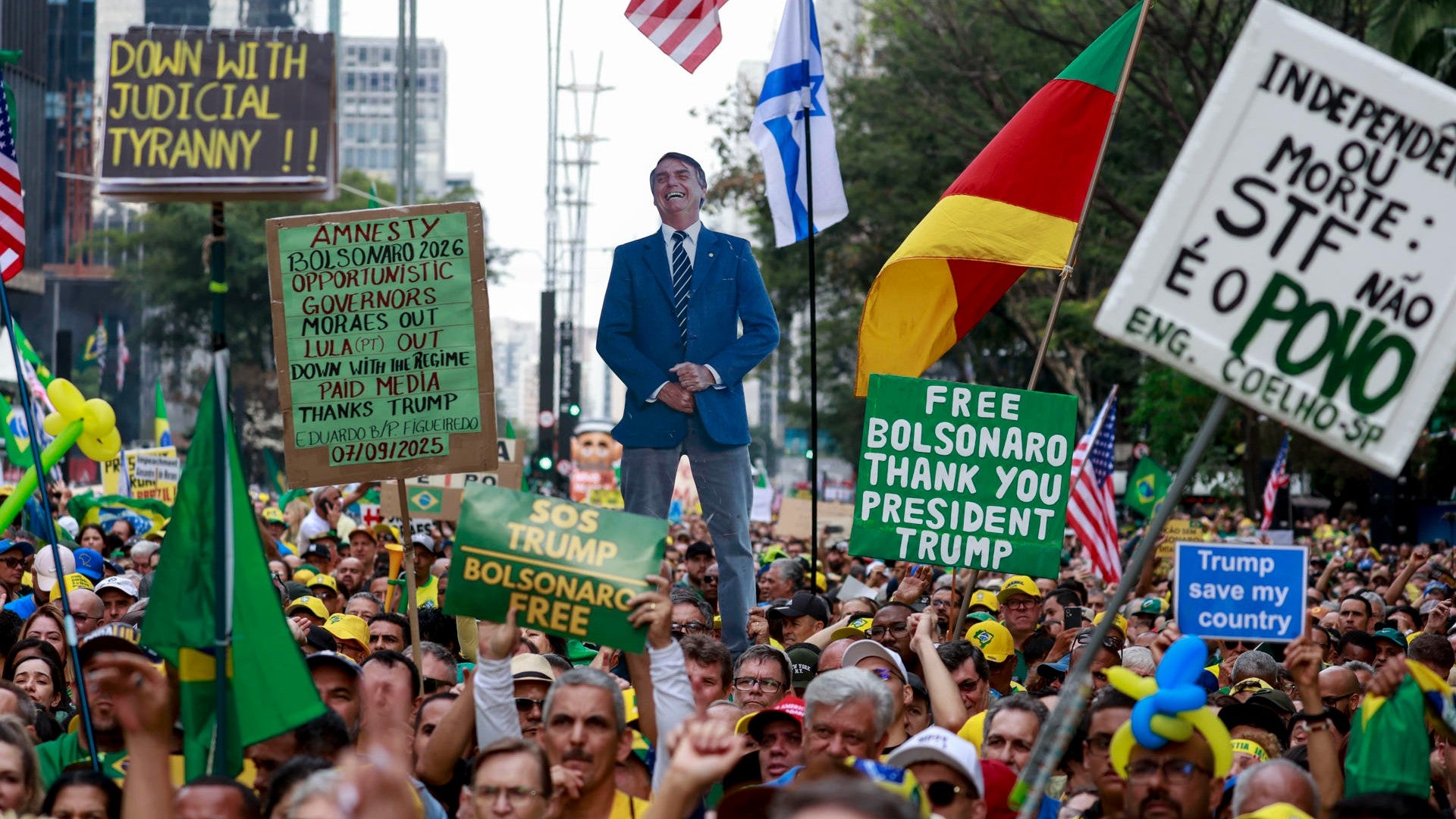 Manifestaciones a favor de Jair Bolsonaro en Brasil / FOTO: EFE