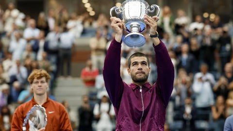 Carlos Alcaraz y Jannik Sinner - Foto EFE