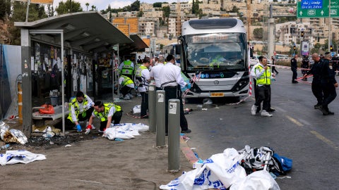 Foto de ataque en Jerusalén (AFP)
