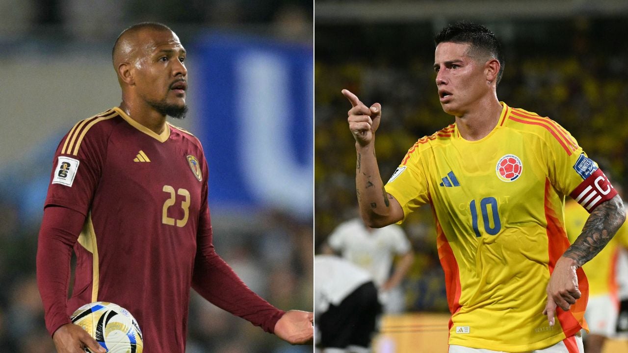 Salomón Rondón/ James Rodríguez - Fotos AFP