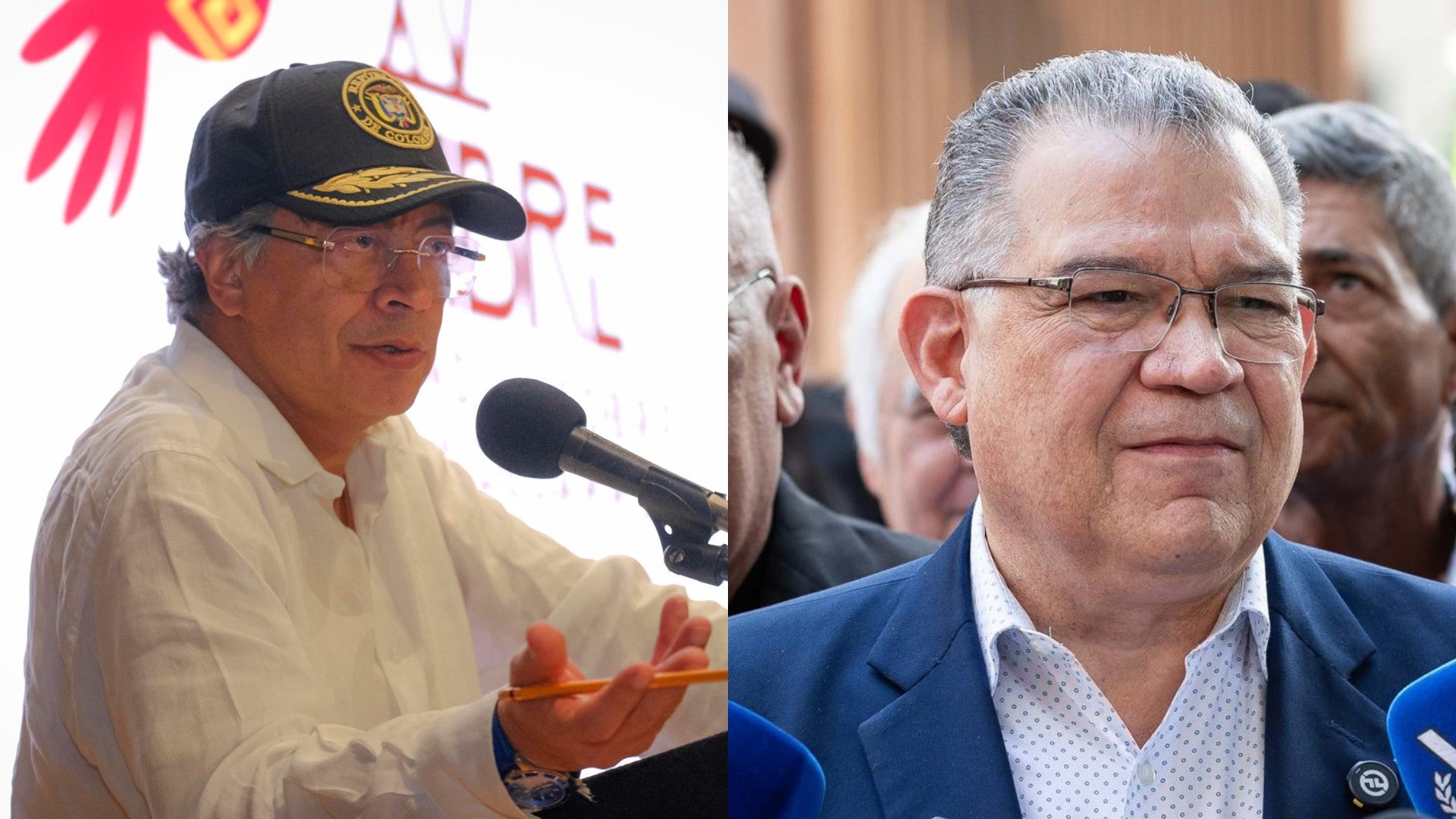 Gustavo Petro, presidente de Colobia, y Enrique Márquez, excandidato presidencial venezolano - Fotos: EFE