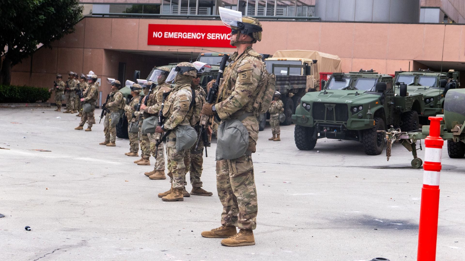 Foto de la Guardia Nacional en California (AFP)
