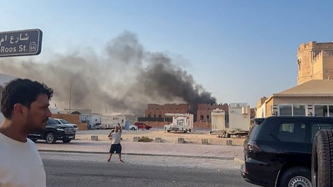Foto de ataque israelí en Catar (AFP)
