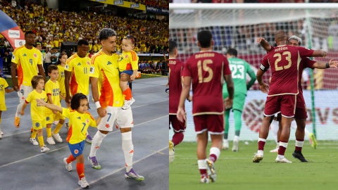 Seleccióin Colombia y selección de Venezuela en Eliminatorias Sudamericanas - Fotos: EFE