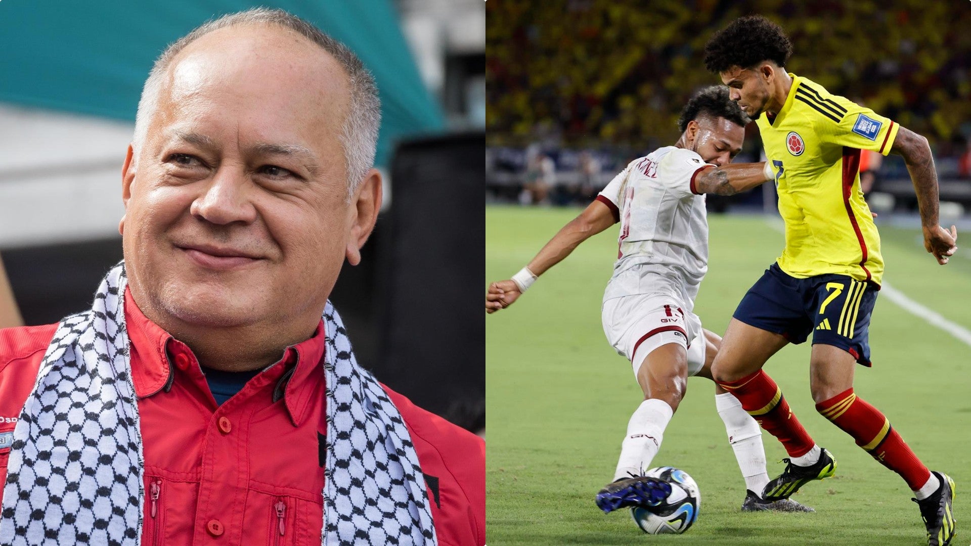Diosdado Cabello y partido de la selección COlombia ante Venezuela por Eliminatorias - Foto: EFE