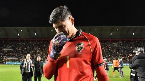Carlos Lampe, arquero de la selección de Bolivia - Foto: EFE