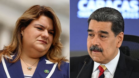 Jenniffer González/ Nicolás Maduro - Fotos AFP
