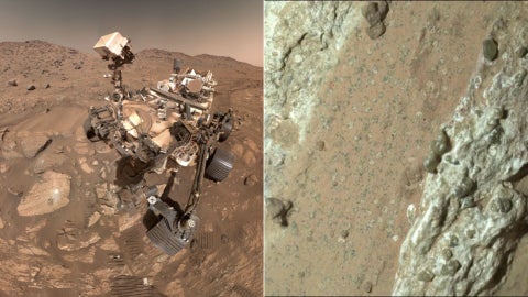 Una muestra extraída de una roca en Marte evidenciaría que antiguamente existió vida en Marte - Fotos NASA