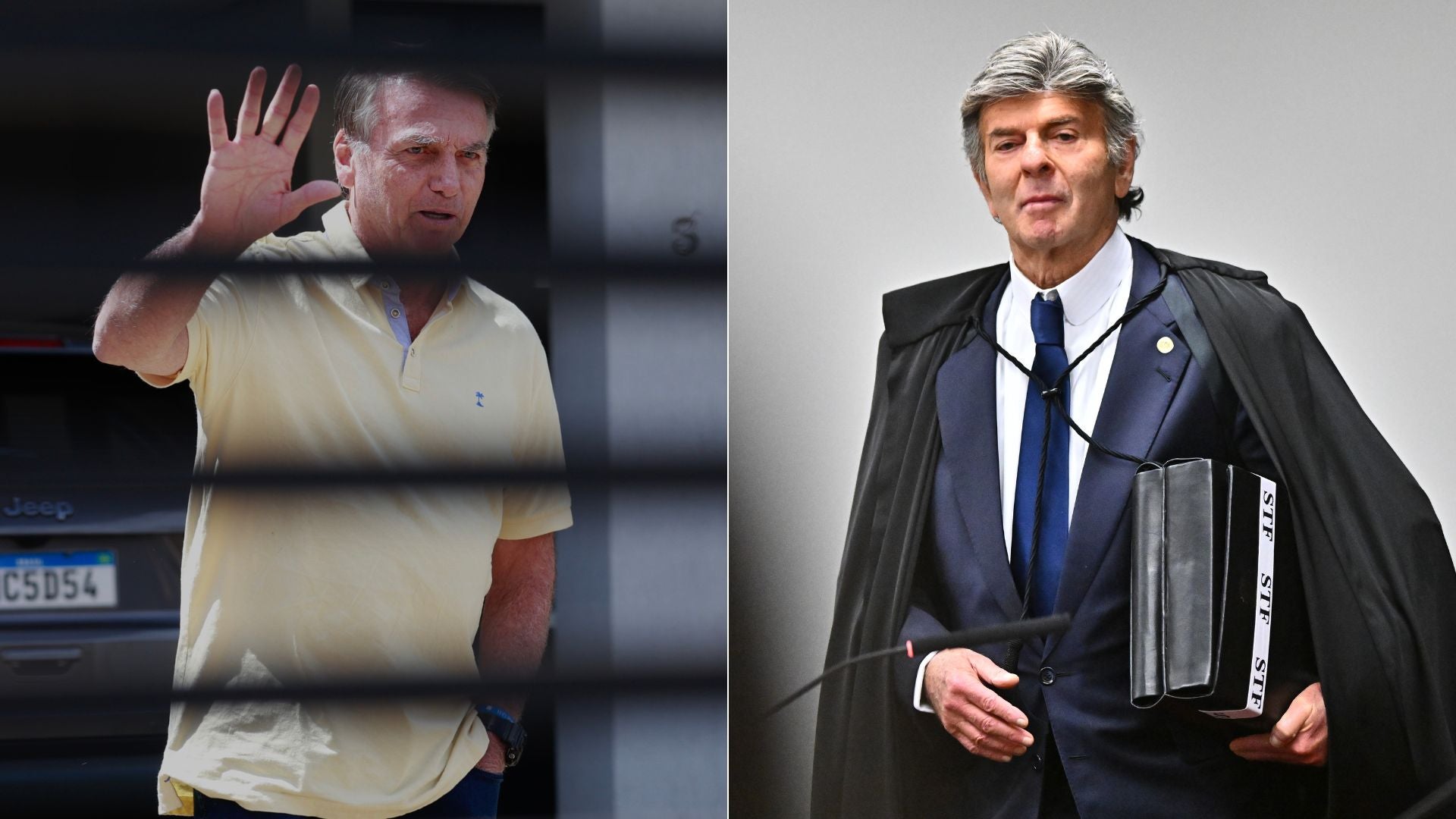 Jair Bolsonaro/ Luiz Fux - Fotos EFE