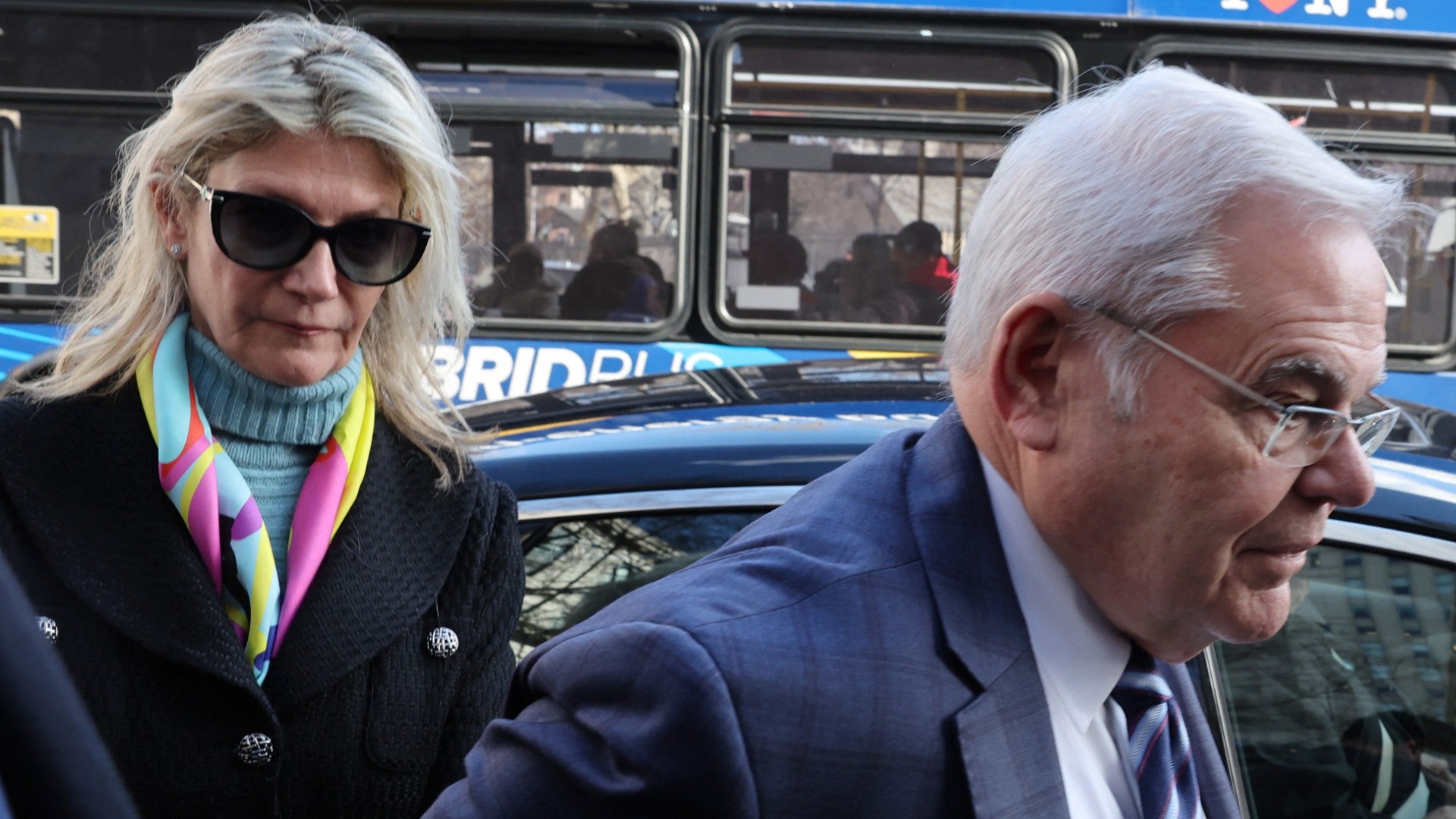 Nadine Menéndez y su esposo, Bob Menéndez | Foto: AFP