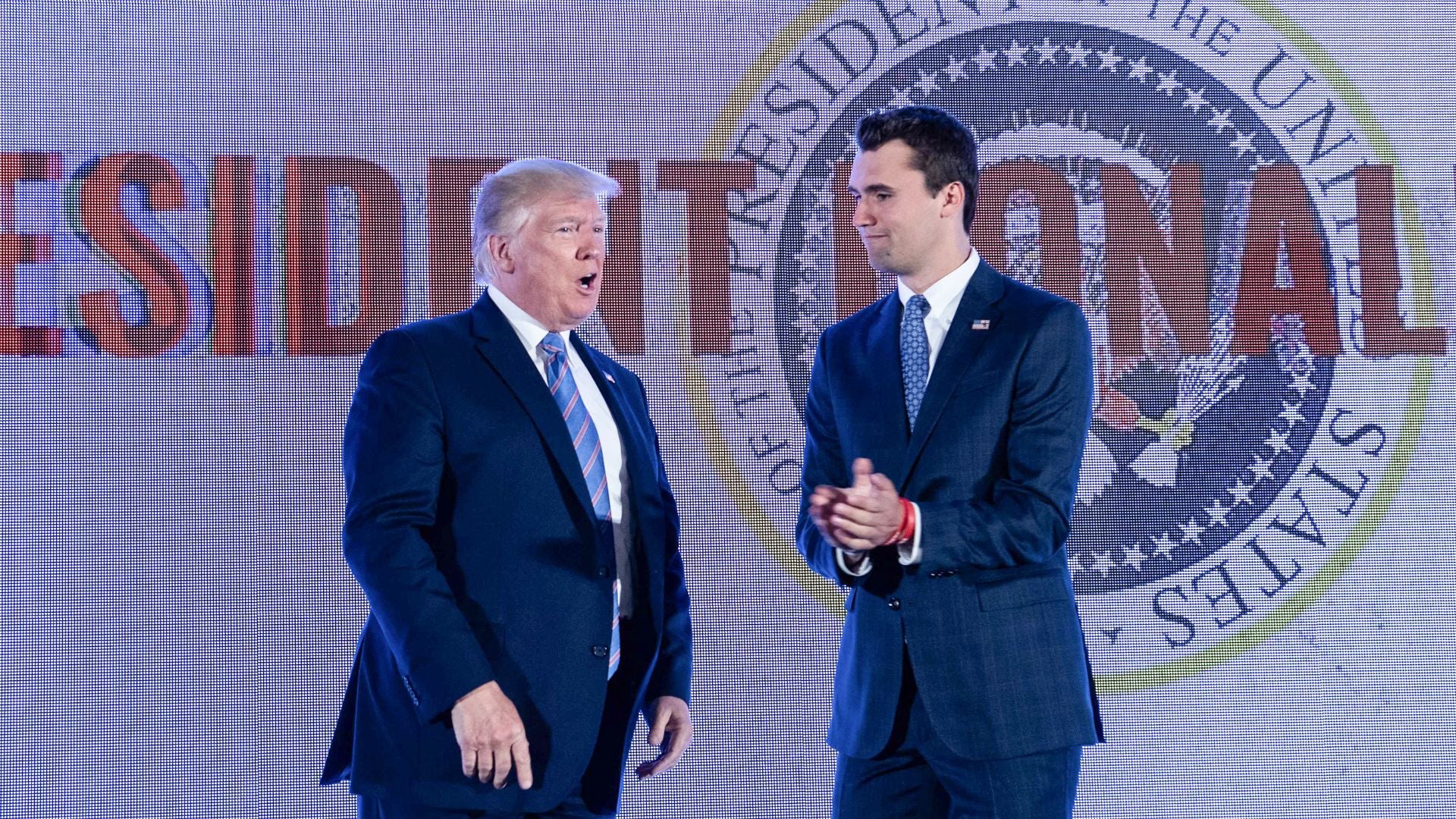Donald Trump/ Charlie Kirk - Fotos AFP