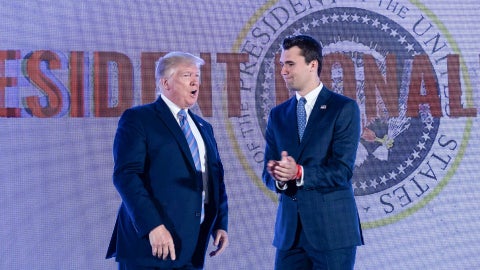 Donald Trump/ Charlie Kirk - Fotos AFP