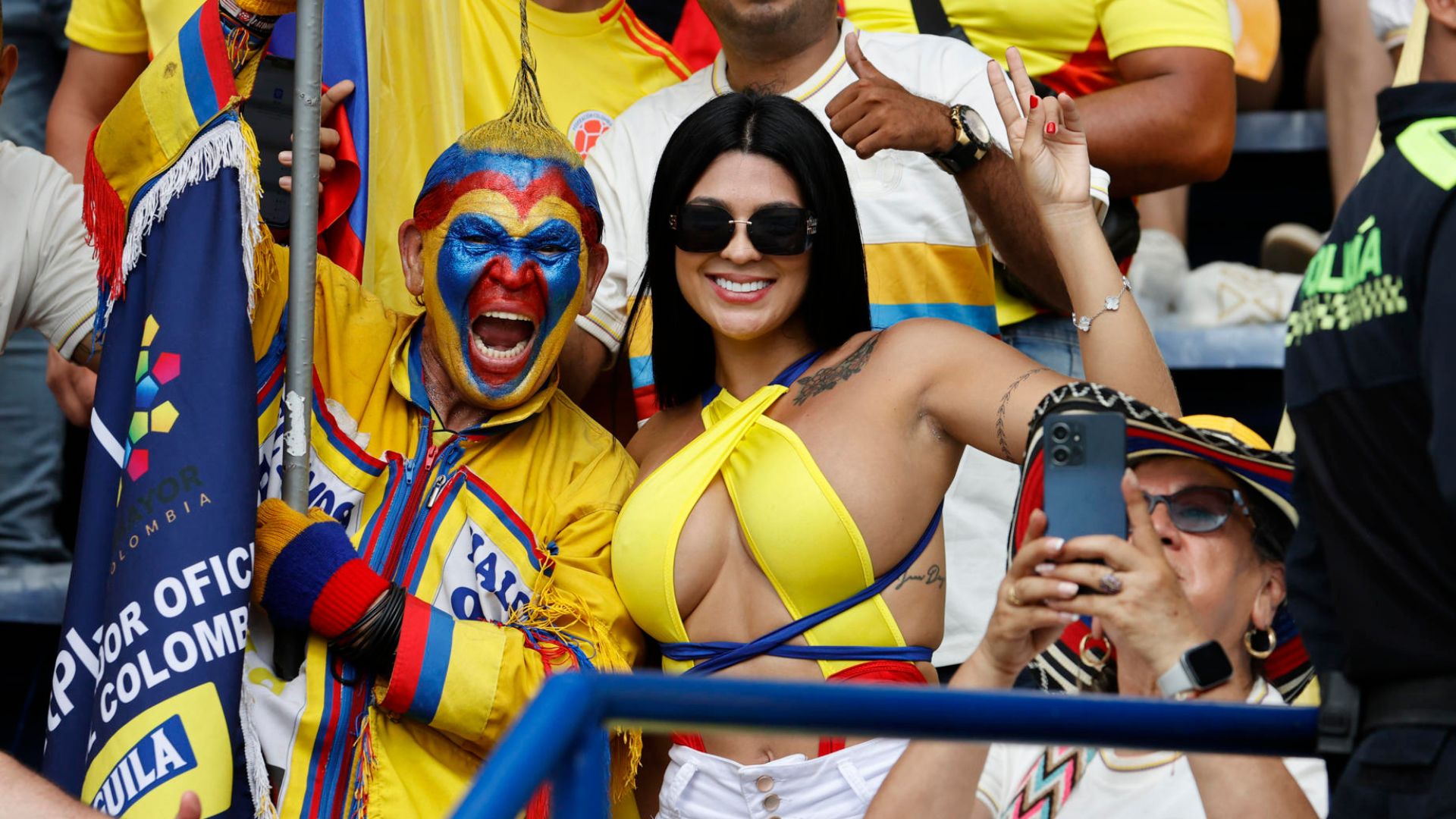 Hinchas colombianos - Foto EFE