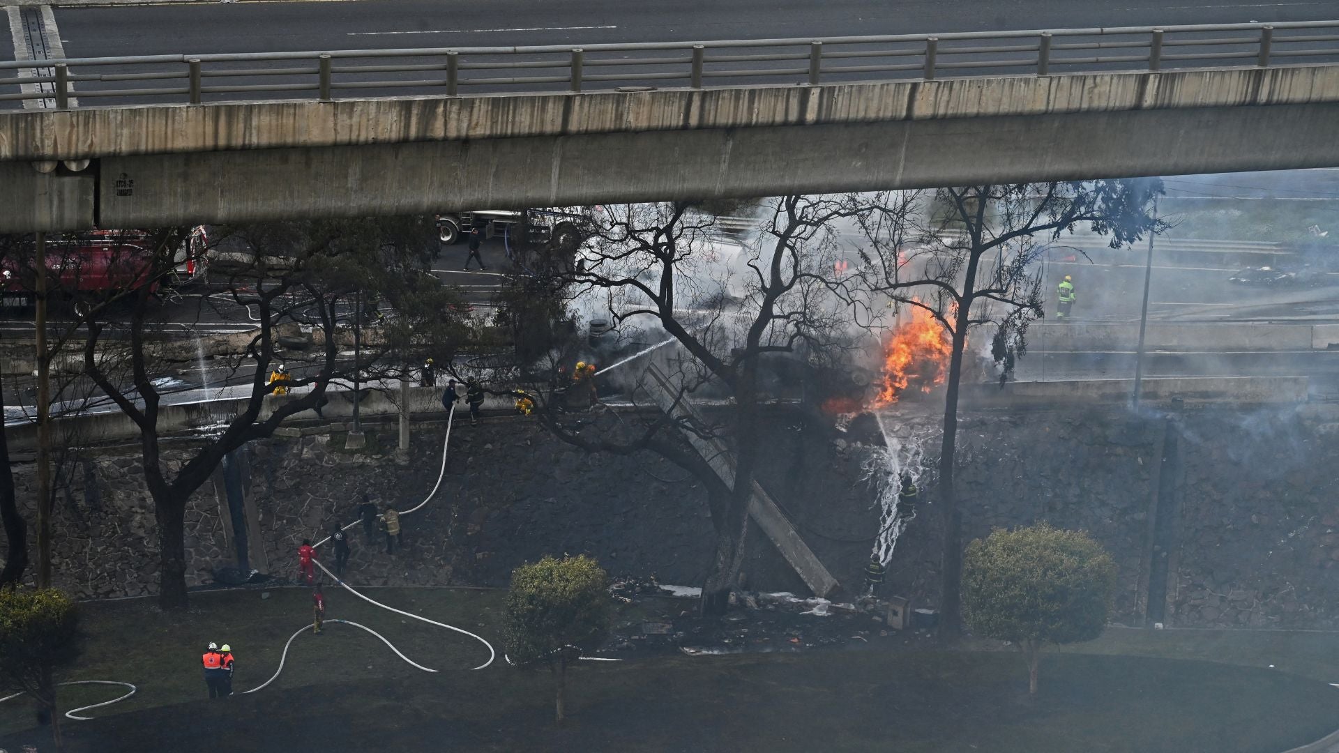 Explosión de un camión con gas en Ciudad de México - Foto AFP