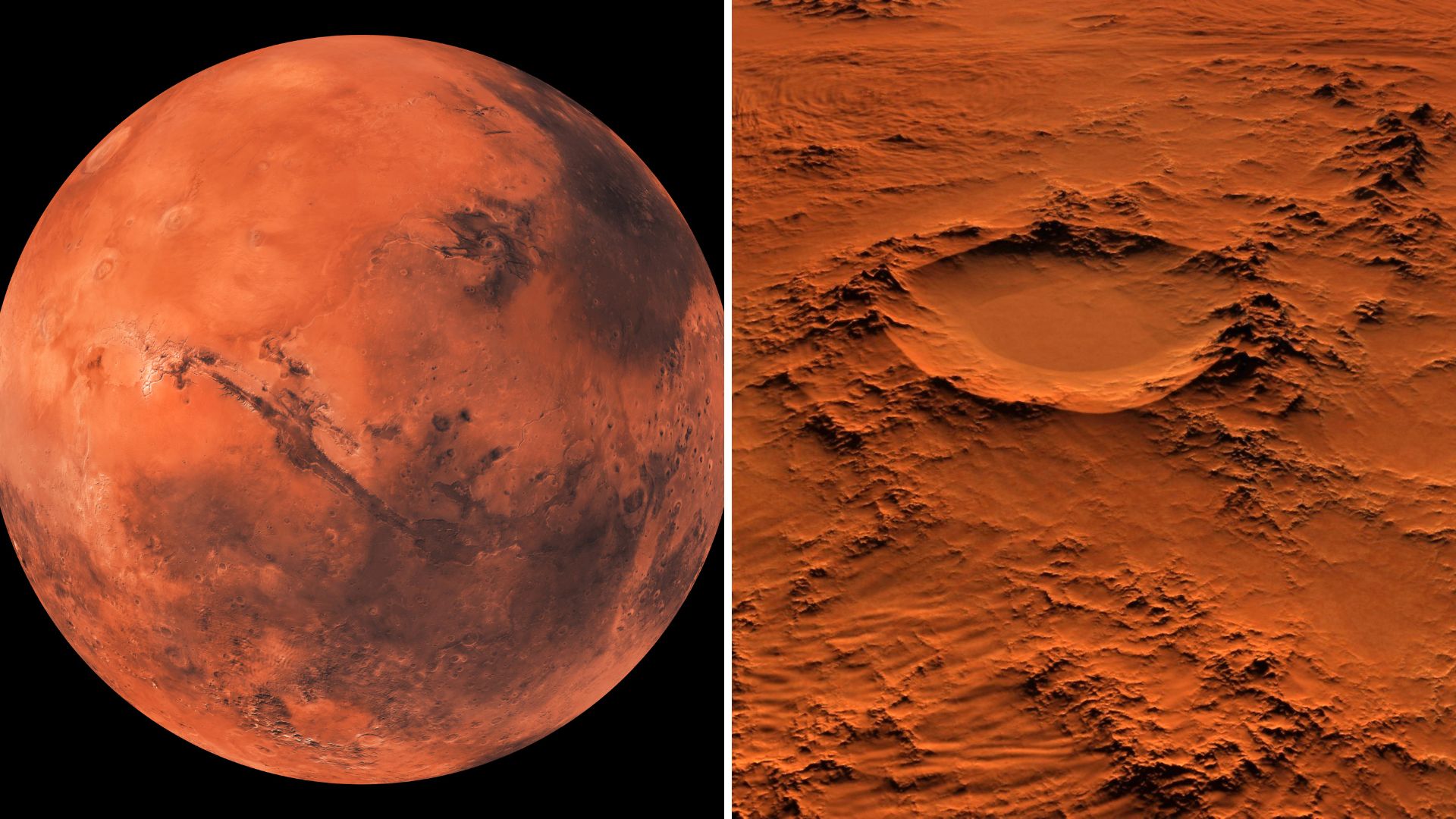 Imágenes de referencia de Marte-Foto: Canva