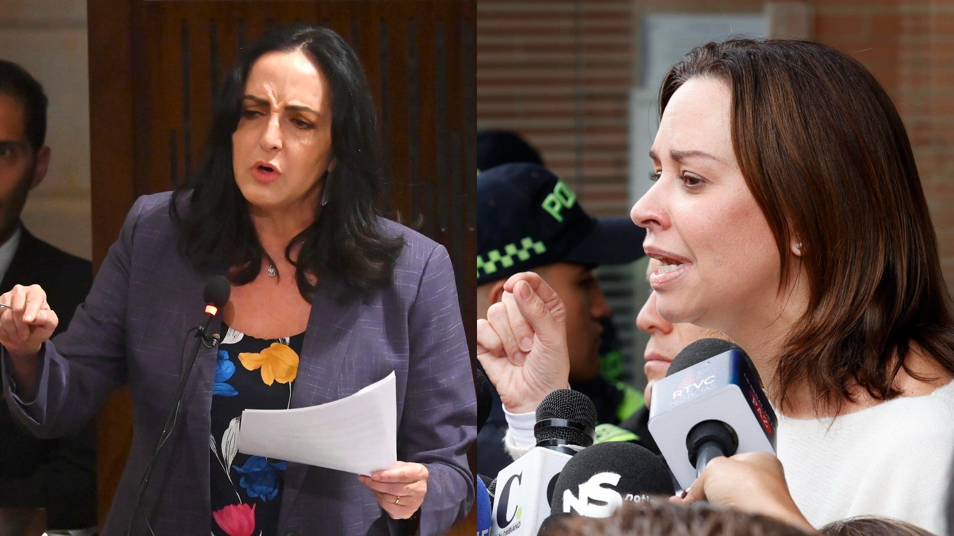 María Fernanda Cabal y María Claudia Tarazona. (EFE)