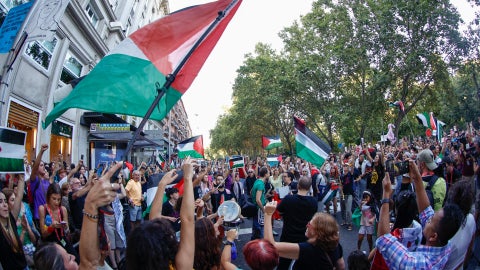 Protestas en la Vuelta a España | Foto: EFE