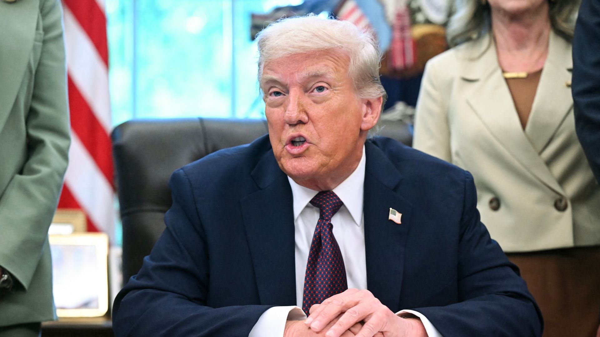 Donald Trump, presidente de EE. UU. (AFP)