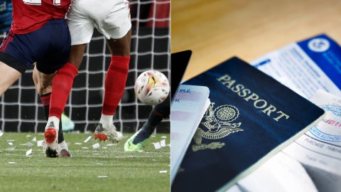 Fútbol europeo/ Permisos de viaje - Fotos EFE y Canva de referencia