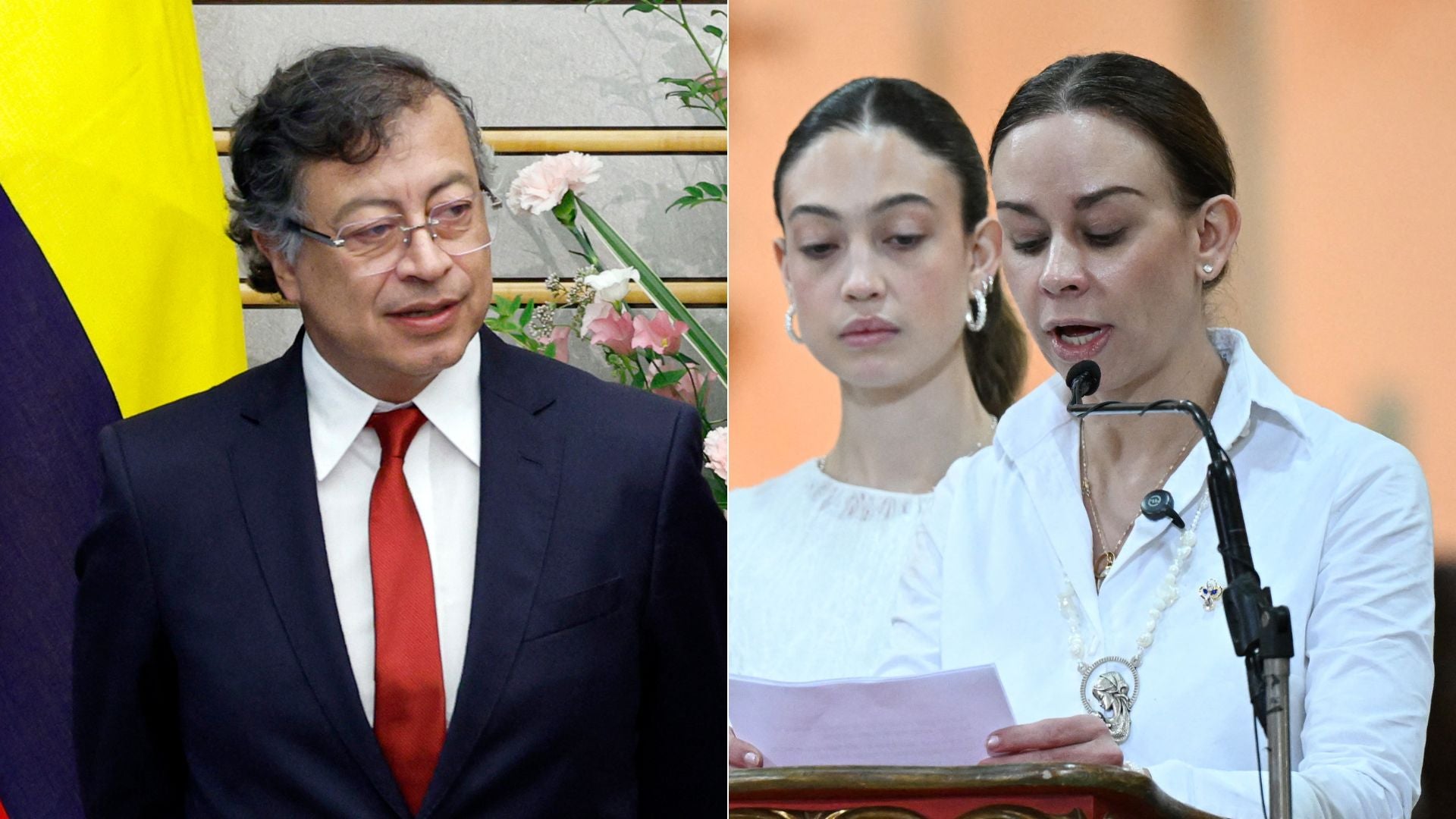 Gustavo Petro/ María Claudia Tarazona - Fotos EFE