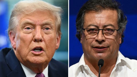 Donald Trump - Gustavo Petro (AFP)