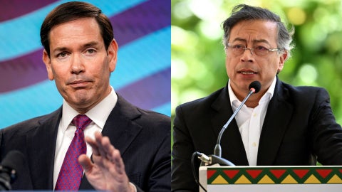 Marco Rubio - Gustavo Petro (AFP)