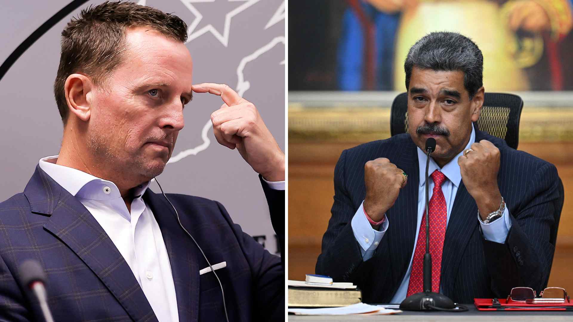 Richard Grenell y Nicolás Maduro - EFE