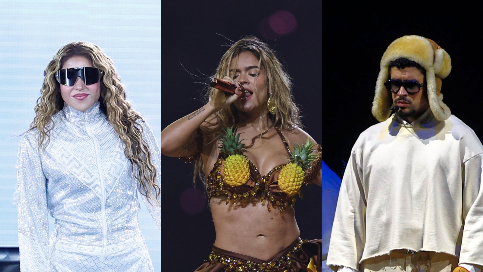 Shakira, Karol G y Bad Bunny | Foto: EFE