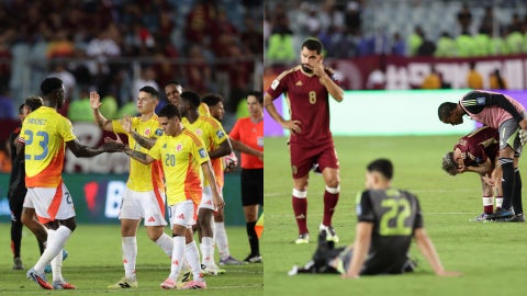 Selección Colombia y Selección de Venezuela en Eliminatorias - Fotos: EFE