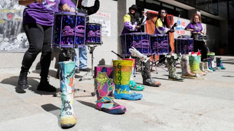 Protesta de madres víctimas de 'falsos positivos' - Foto EFE