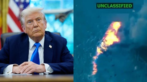 Donald Trump, presidente de Estados Unidos, ya ataque de EE. UU. a una embarcación - Fotos: EFE