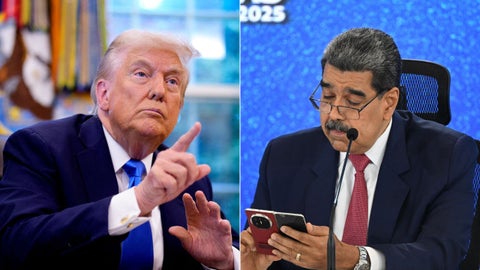 Donald Trump/ Nicolás Maduro - Foto AFP