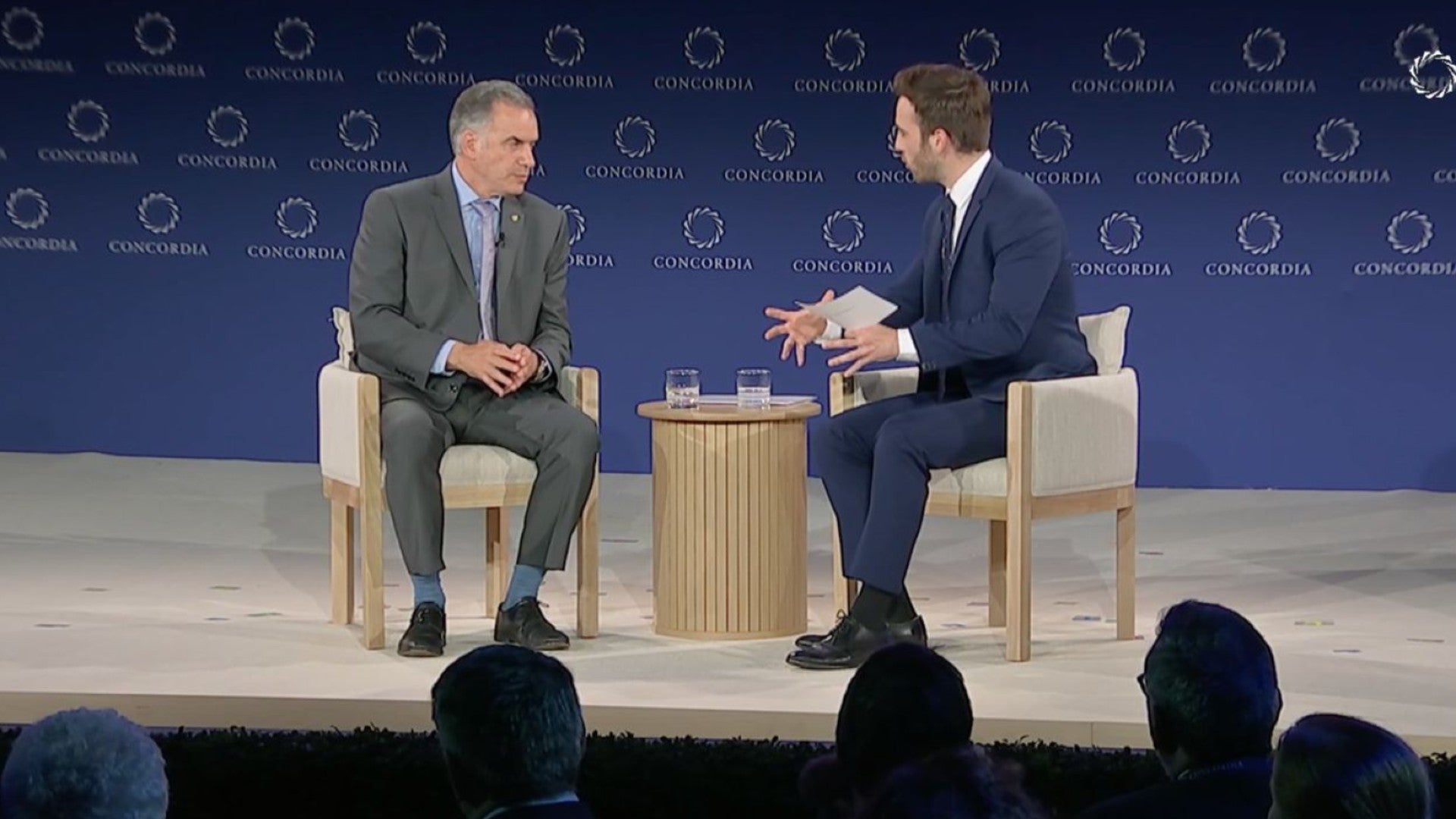 Presidente de Uruguay, Yamandú Orsi, en el evento de la Concordia