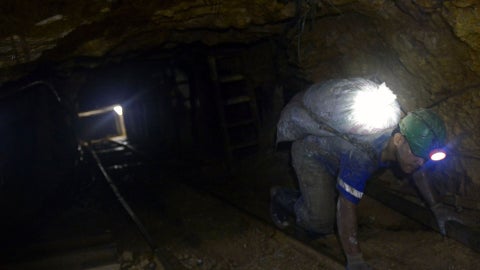 Derrumbe en una mina de oro en Colombia deja atrapados a 25 operarios - Foto AFP