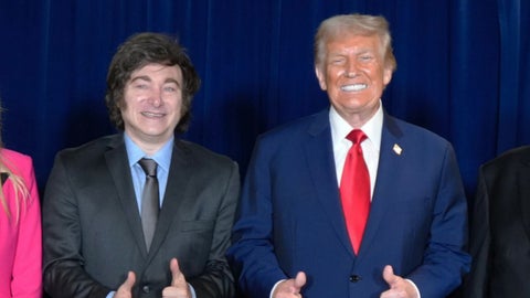 Javier Milei y Donald Trump en la Asamblea General de la ONU - Foto EFE